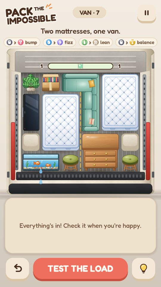 A balanced moving van